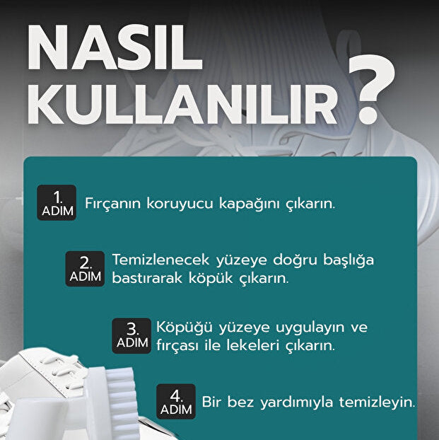 Fırçalı Ayakkabı Bakım Köpüğü