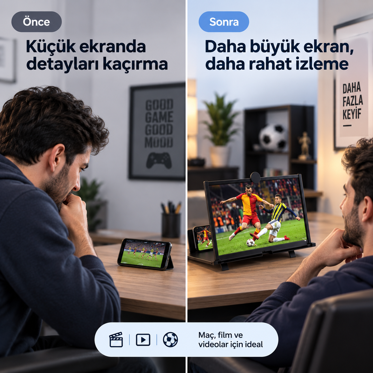 Morilan Telefon Ekran Büyüteci